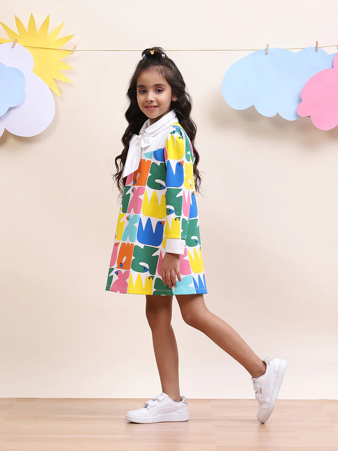 Interlock Dress with Bow-tie - Image 5
