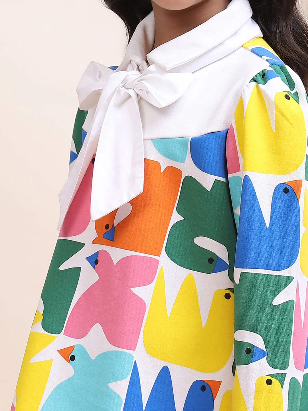 Interlock Dress with Bow-tie - Image 6