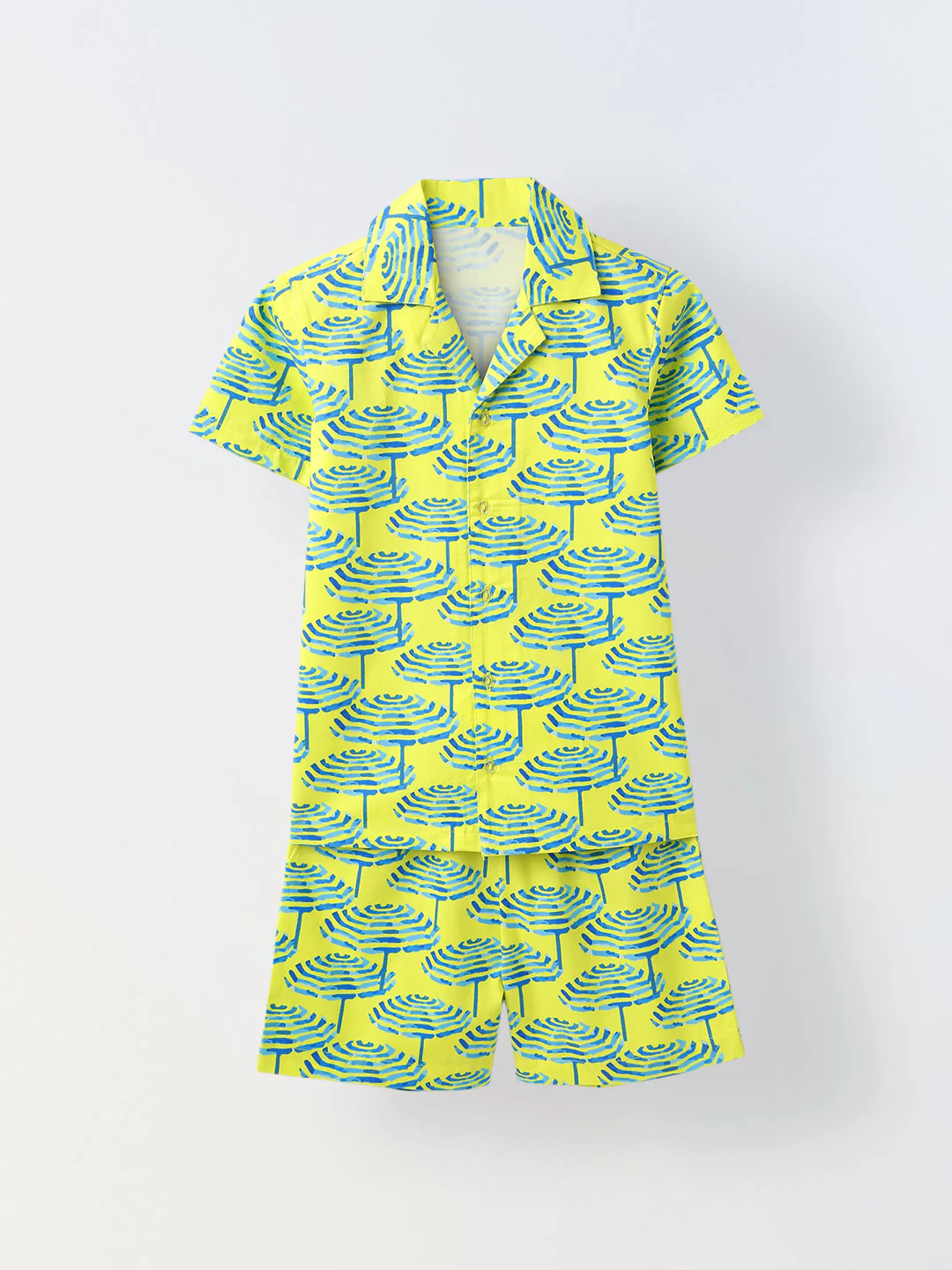 Lime Geometric Print Co-Ord Set- Boy