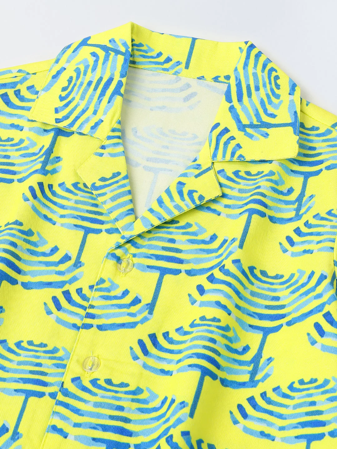 Lime Geometric Print Co-Ord Set- Boy - Image 3