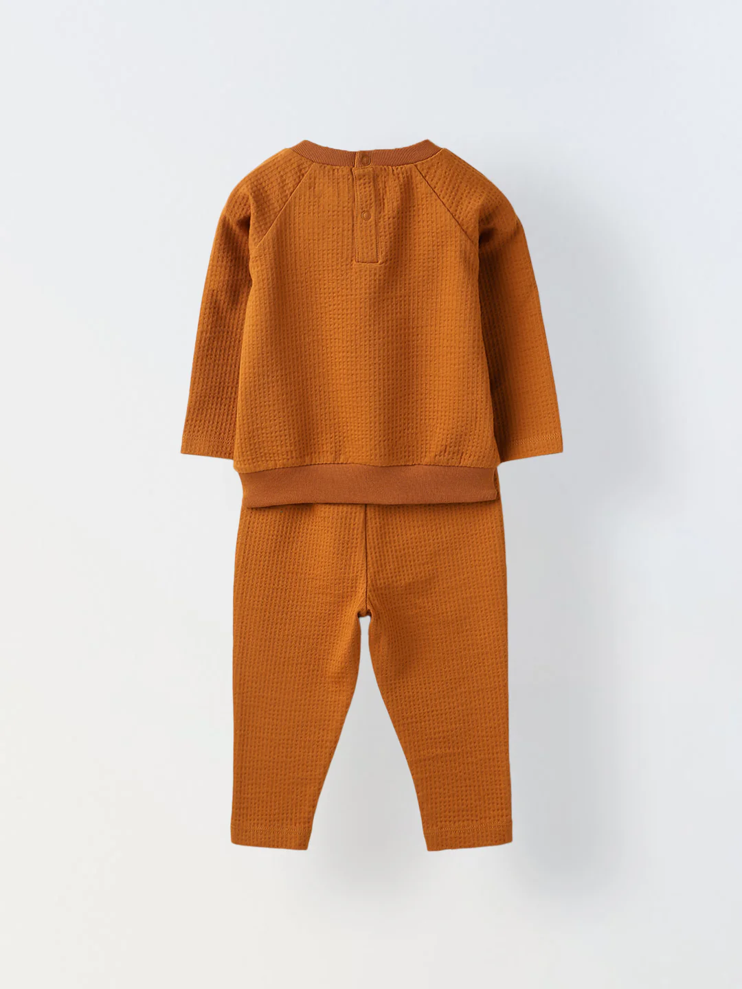 Mustard Waffle-Knit Co-Ord Set - Image 2