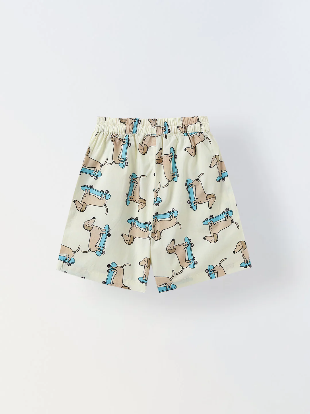 Off White Dachshund Print Cotton Co-Ord Set For Boy - Image 4