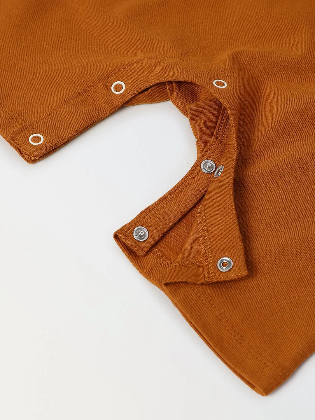 Infant Orange Cotton Jersey Romper - Image 3
