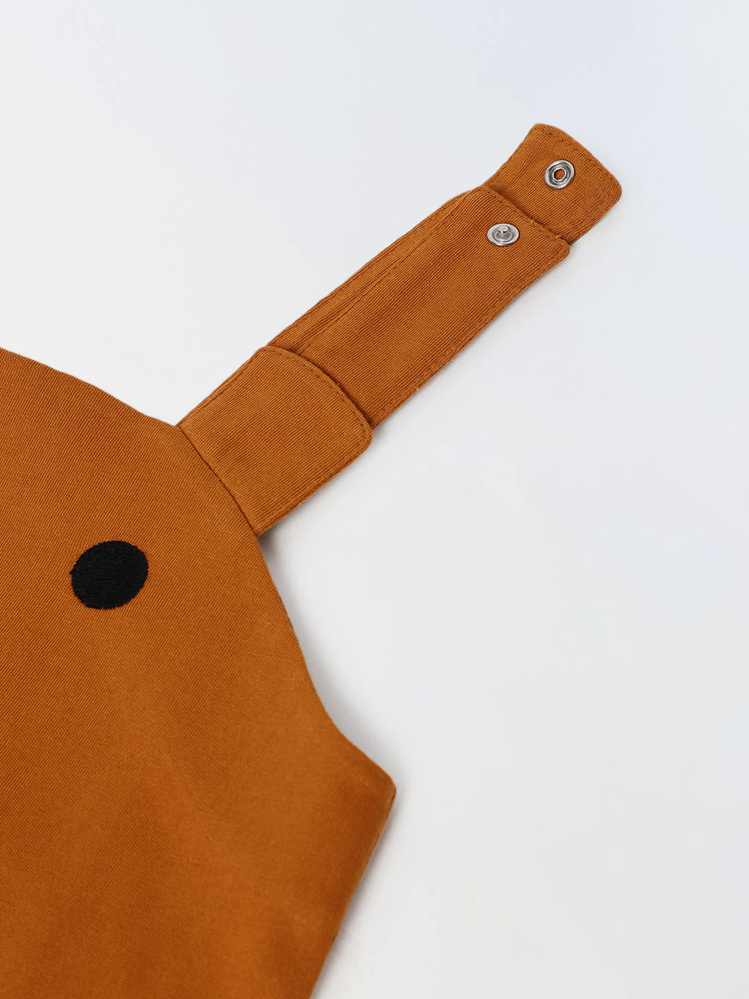 Infant Orange Cotton Jersey Romper - Image 4