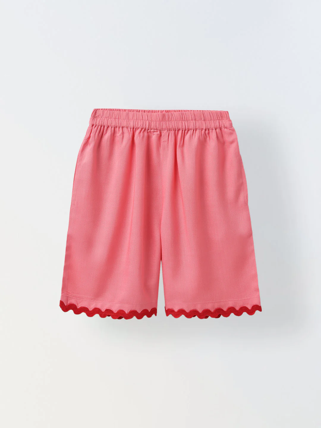 Pink Cotton Shirt and Short Co-Ord Set-Girls - Image 3