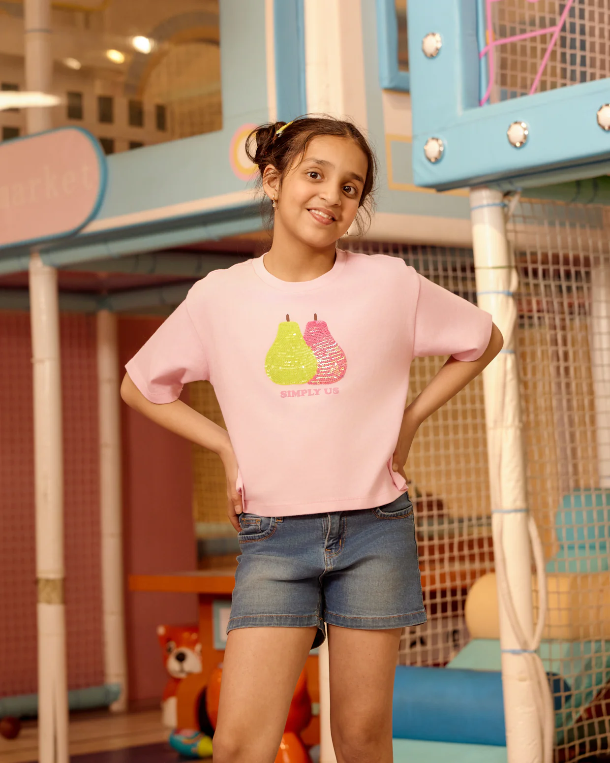 Playful embellished cotton Girls top - Image 2