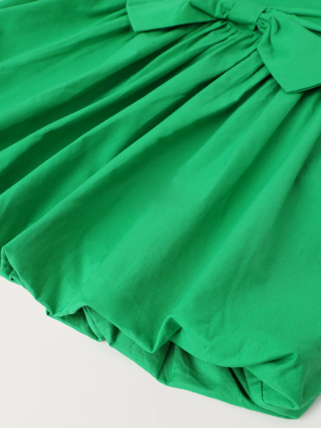 Green Bow A-line Dress - Image 3