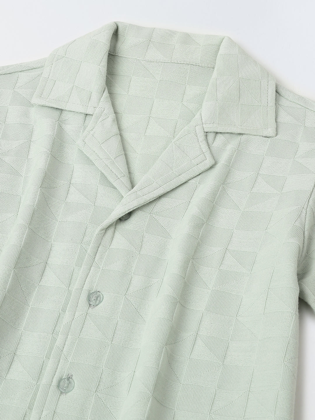 Summer Cotton Structured Fabric Boys Shirt Set - Image 4