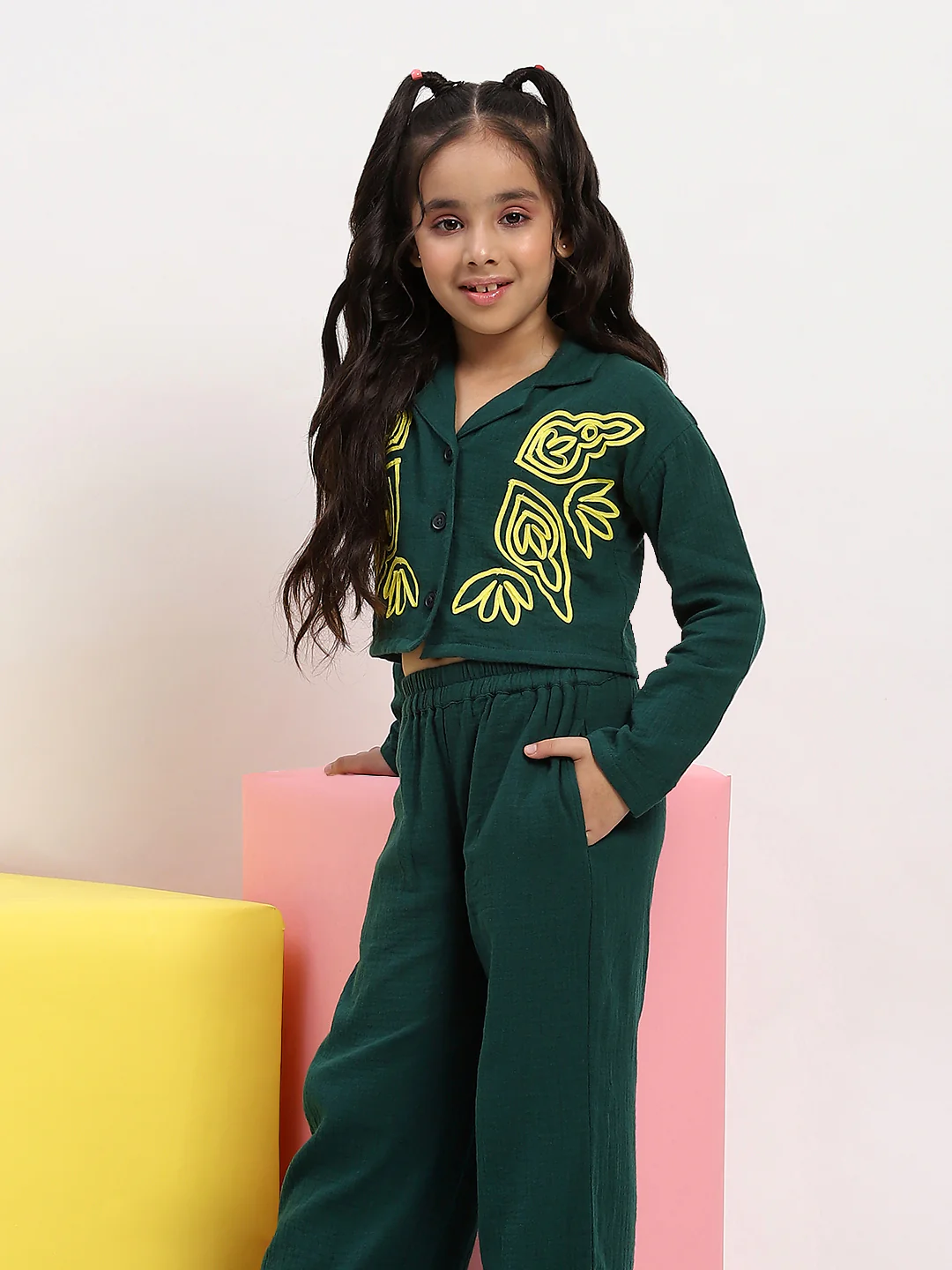 Cotton Gauze Embroidered Set - Image 6