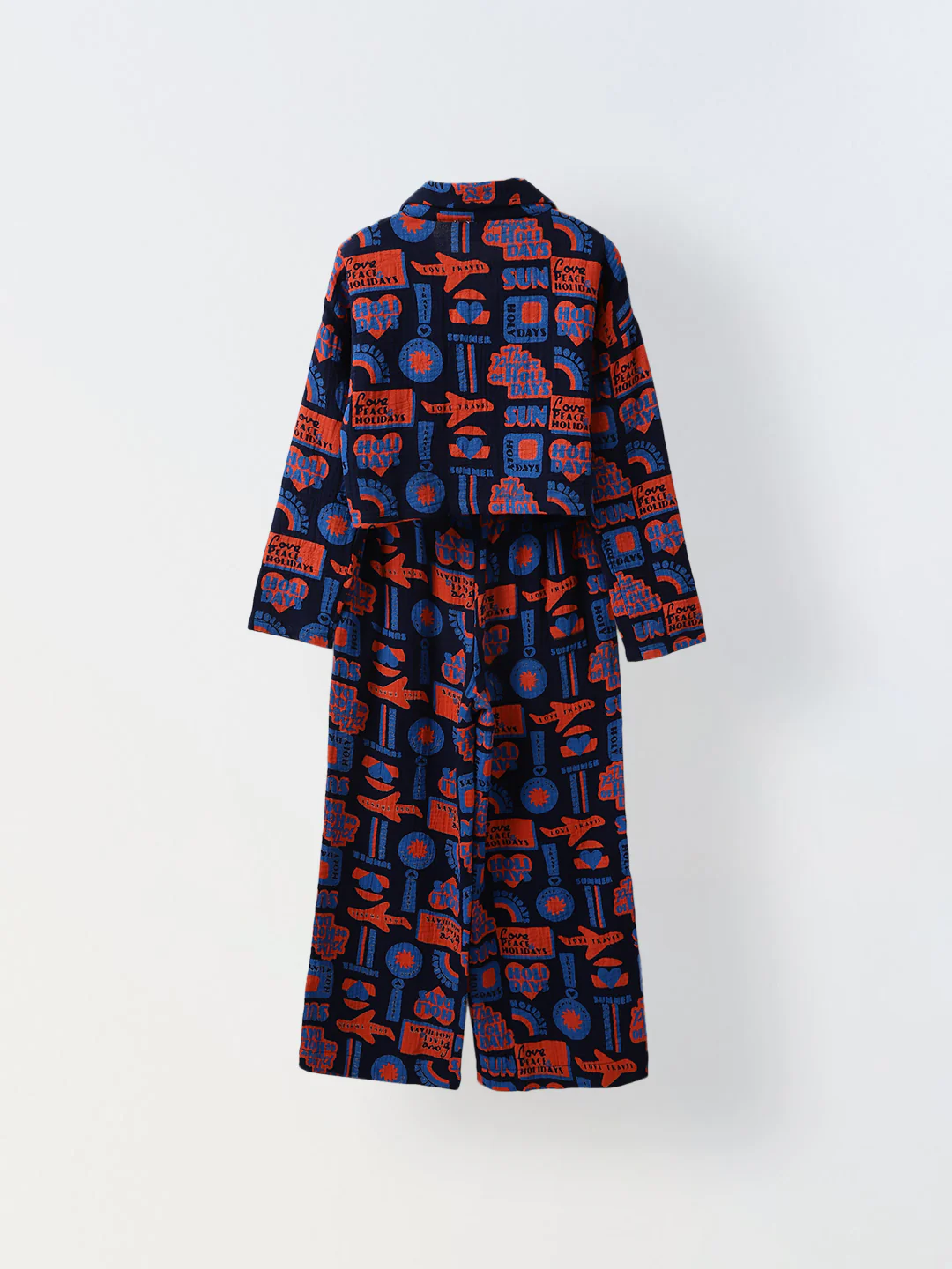 Spunkies Cotton Gauze Woven Printed Regular Casual Wear Set Girls Full Sleeve Multicolor Soft Fabric - Image 8