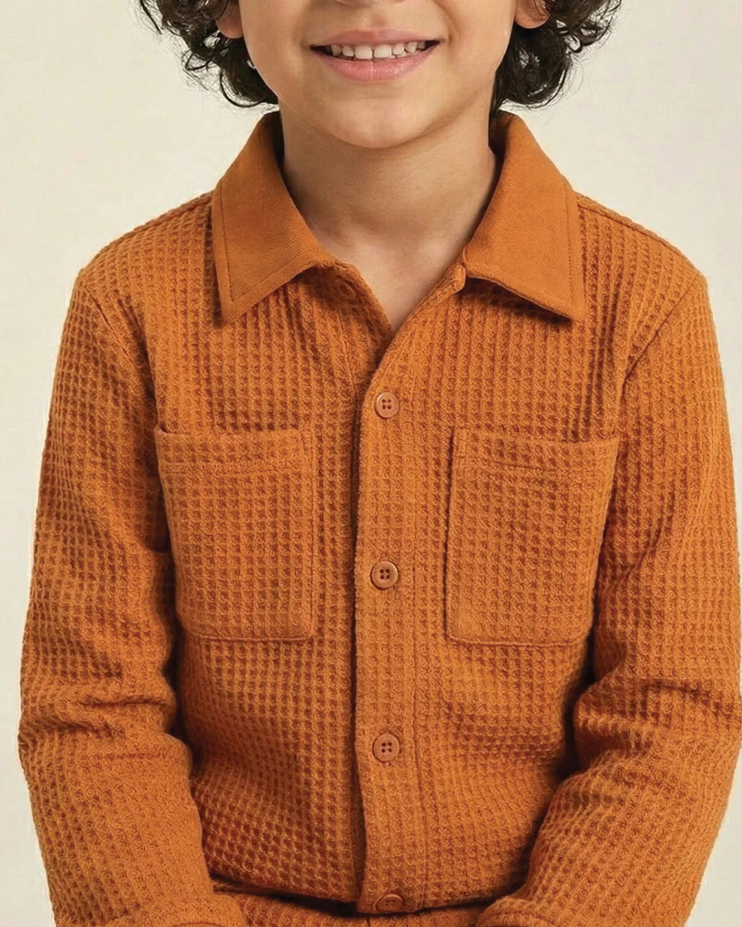 Boys Waffle Full Sleeves Everyday Play Sets - Image 3