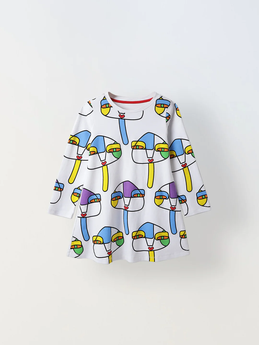 White Printed Play Dress - Image 7