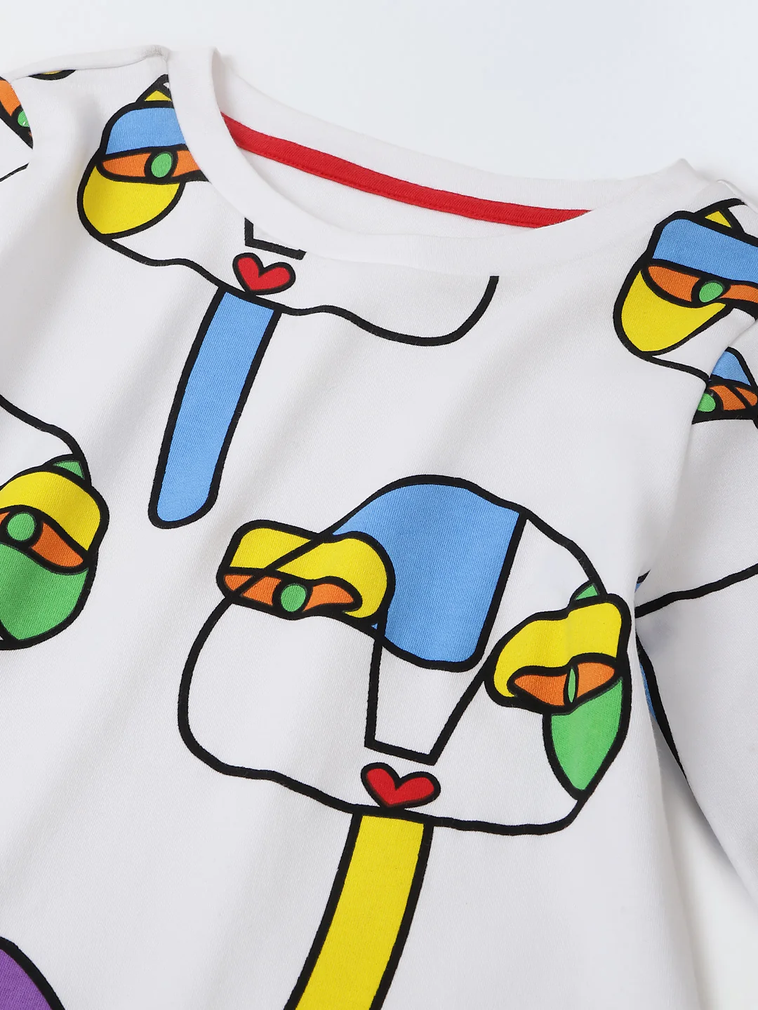 White Printed Play Dress - Image 8