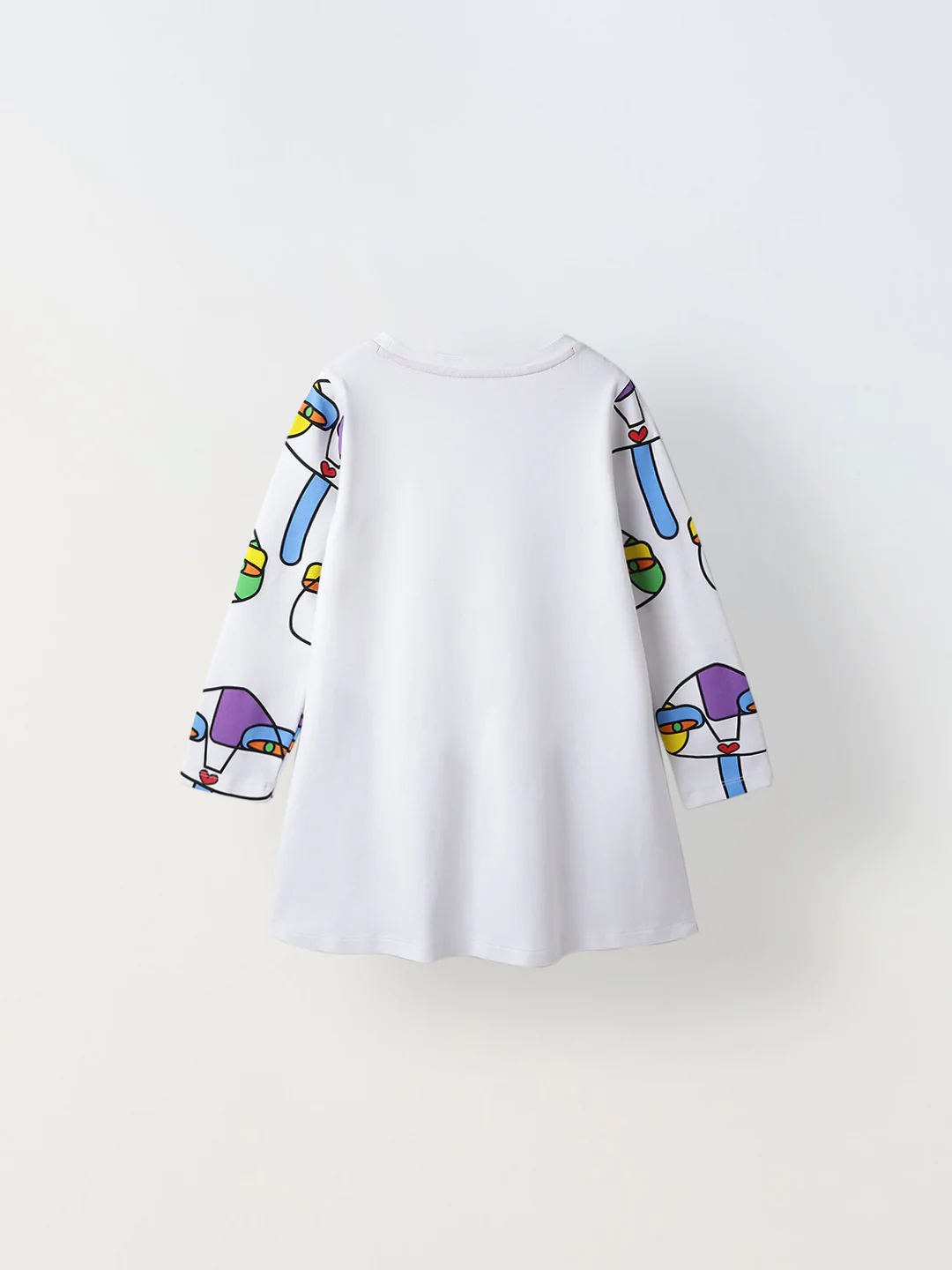 White Printed Play Dress - Image 9