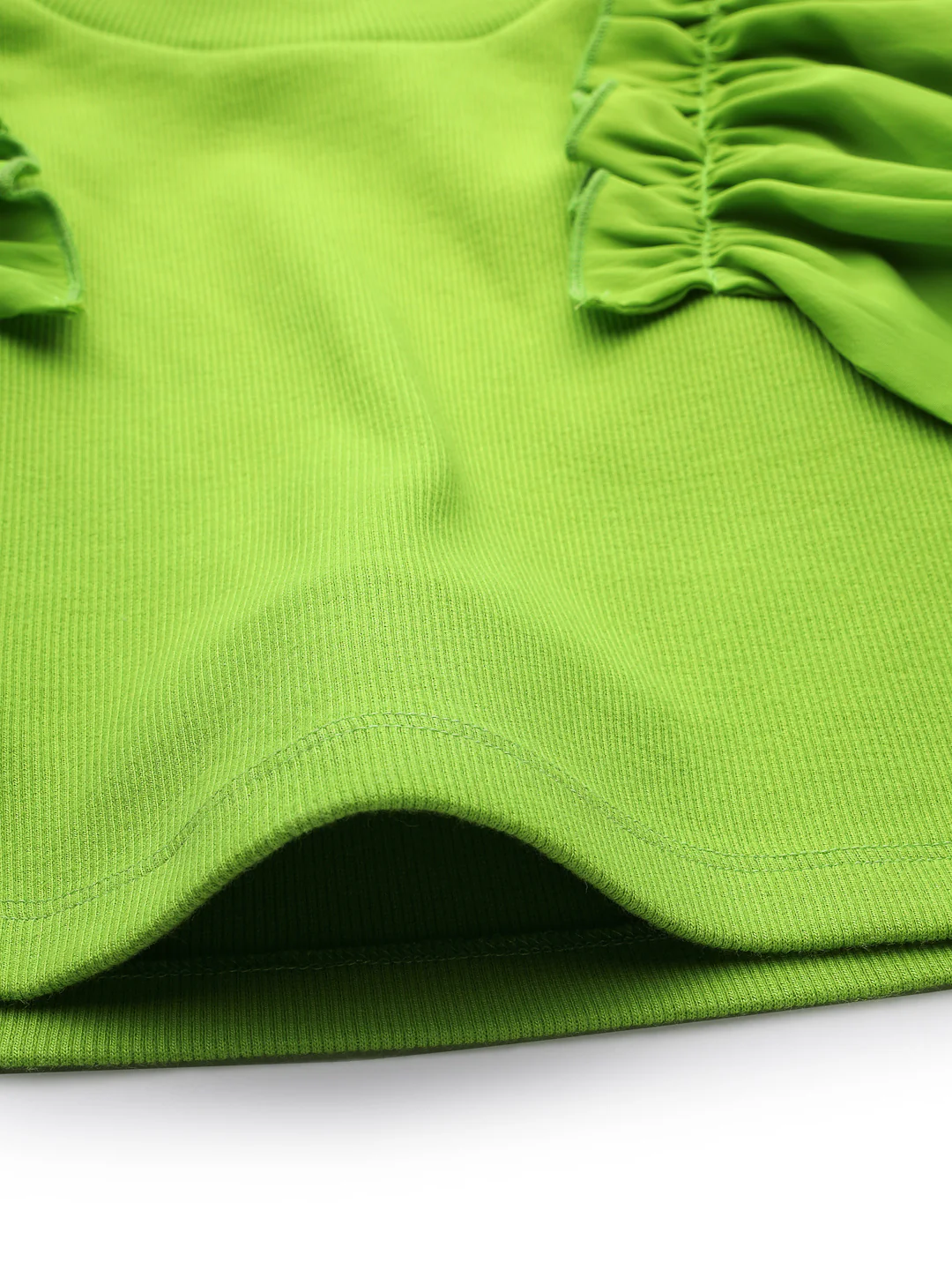 Lim Green Puff Sleeved Top - Image 5