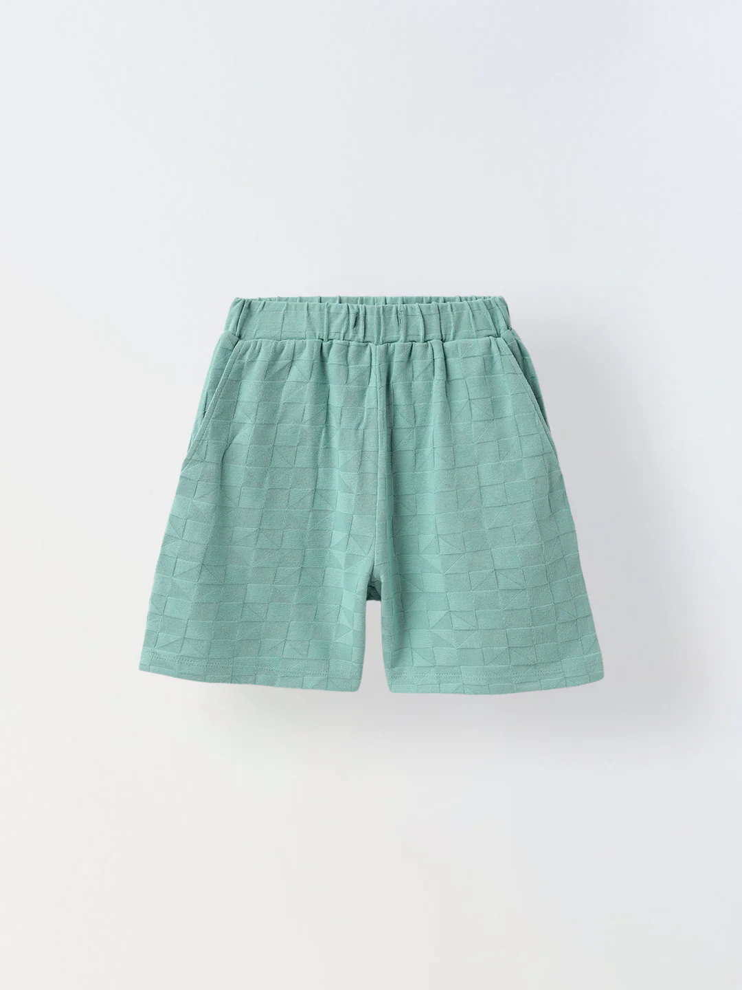 Teal Green Textured Co-Ord Set-Boy - Image 3