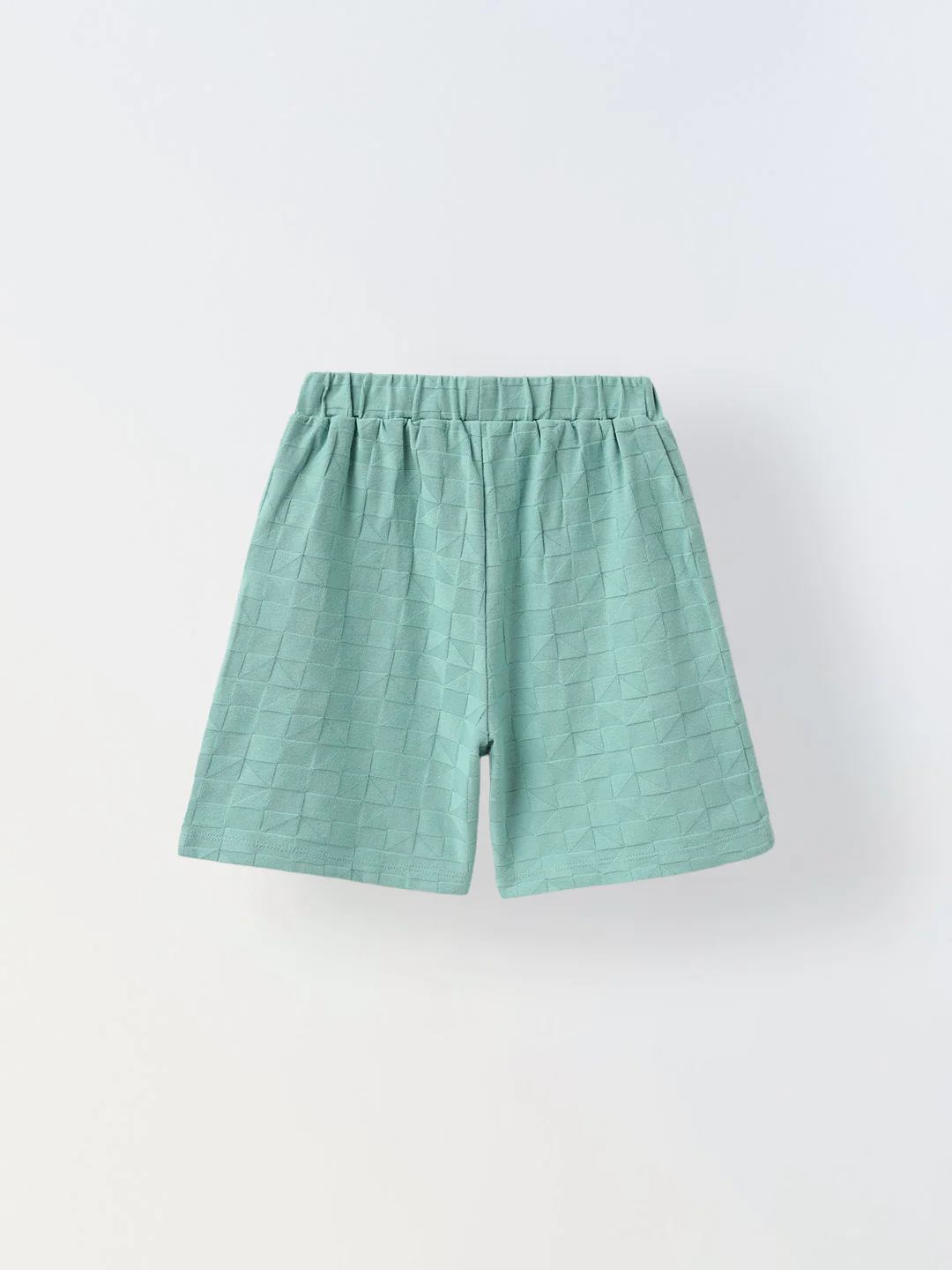 Teal Green Textured Co-Ord Set-Boy - Image 4