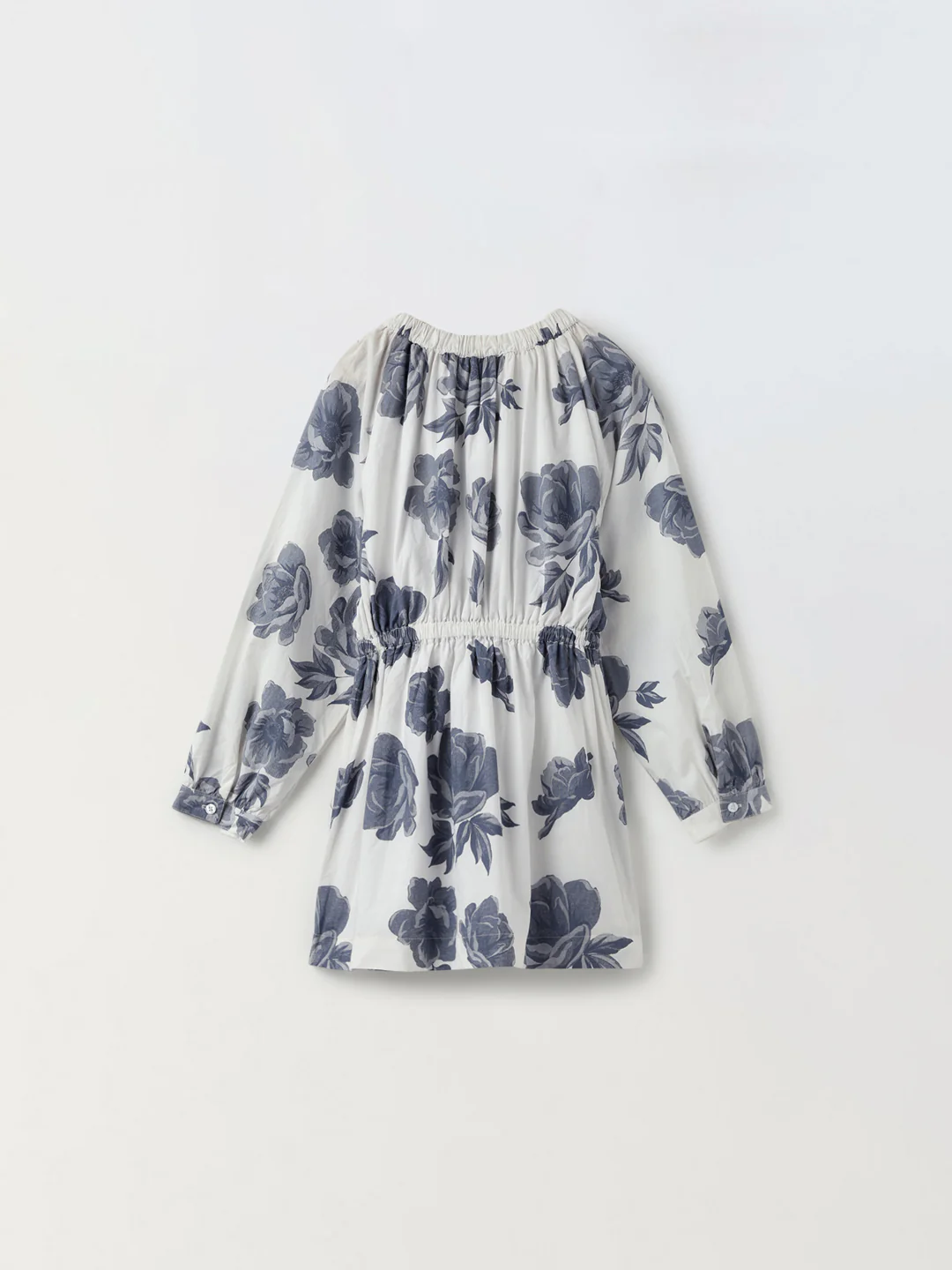 Elegant Floral Print Long-Sleeve Dress-Girls - Image 5
