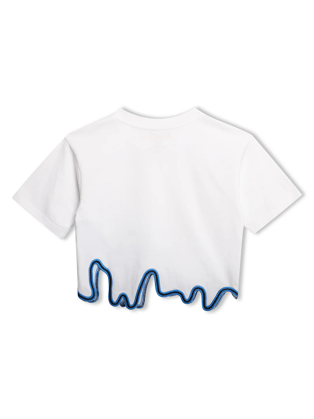 White Crisscross 100% Cotton Jersey Top - Image 4