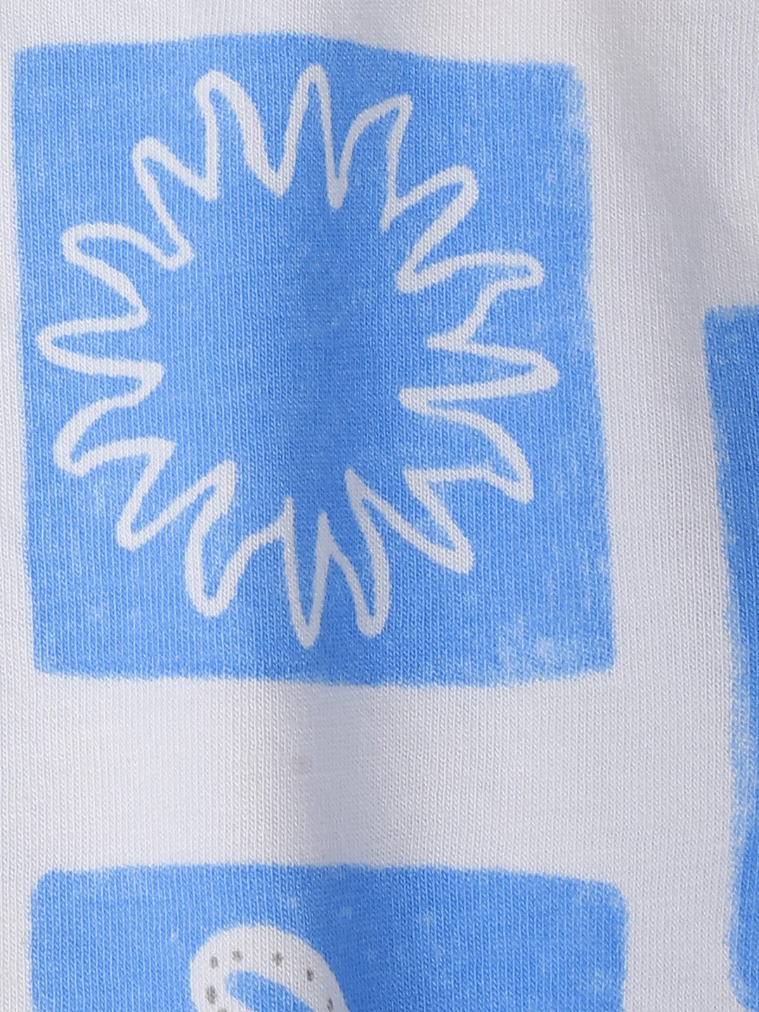 White Overall Printed Half Sleeve T-shirt - Image 4